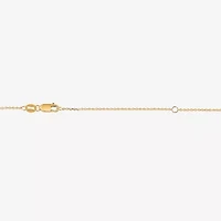(I / I1) Womens 1 CT. T.W. Lab Grown White Diamond 10K Gold Pear 18 Inch Pendant Necklace