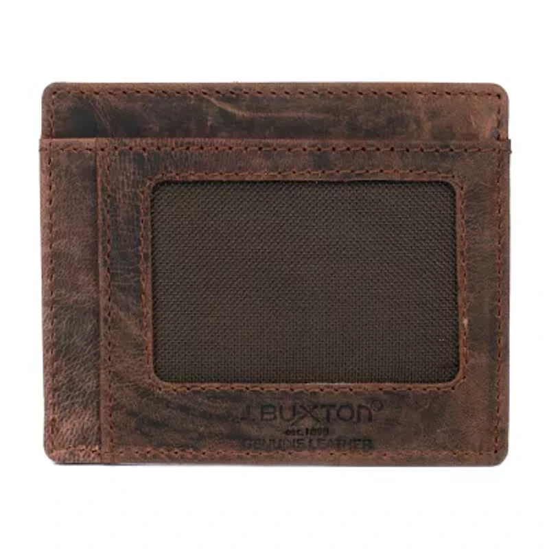 Julia Buxton Front Pocket Getaway Mens RFID Blocking Front Pocket Wallet