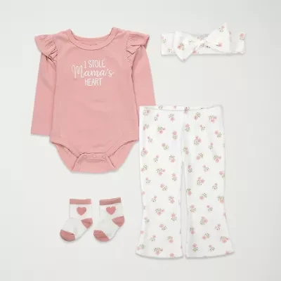 Baby Essentials Girls -pc. Clothing Set