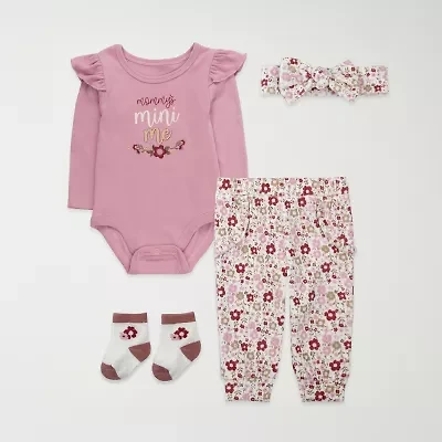 Baby Essentials Girls 3-pc. Clothing Set