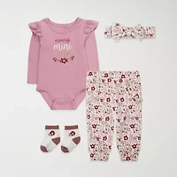 Baby Essentials Girls 3-pc. Clothing Set