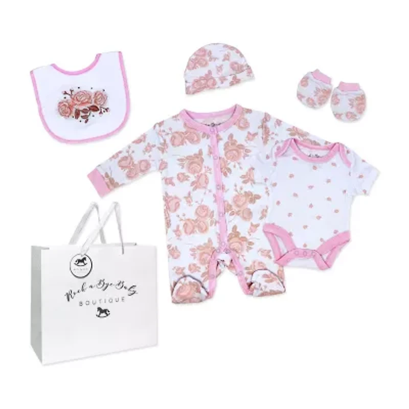 3 Stories Trading Company Girls 5-pc. Baby Clothing Set