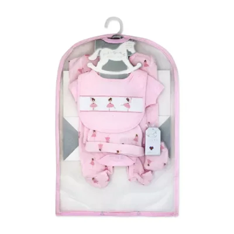 3 Stories Trading Company Girls 5-pc. Baby Clothing Set