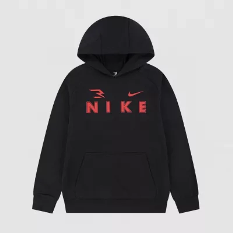 Nike 3BRAND by Russell Wilson Boys Long Sleeve Fleece Active Hoodie