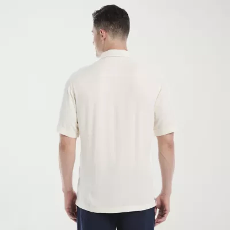 Cubavera Mens Short Sleeve Regular Fit Button-Down Shirt