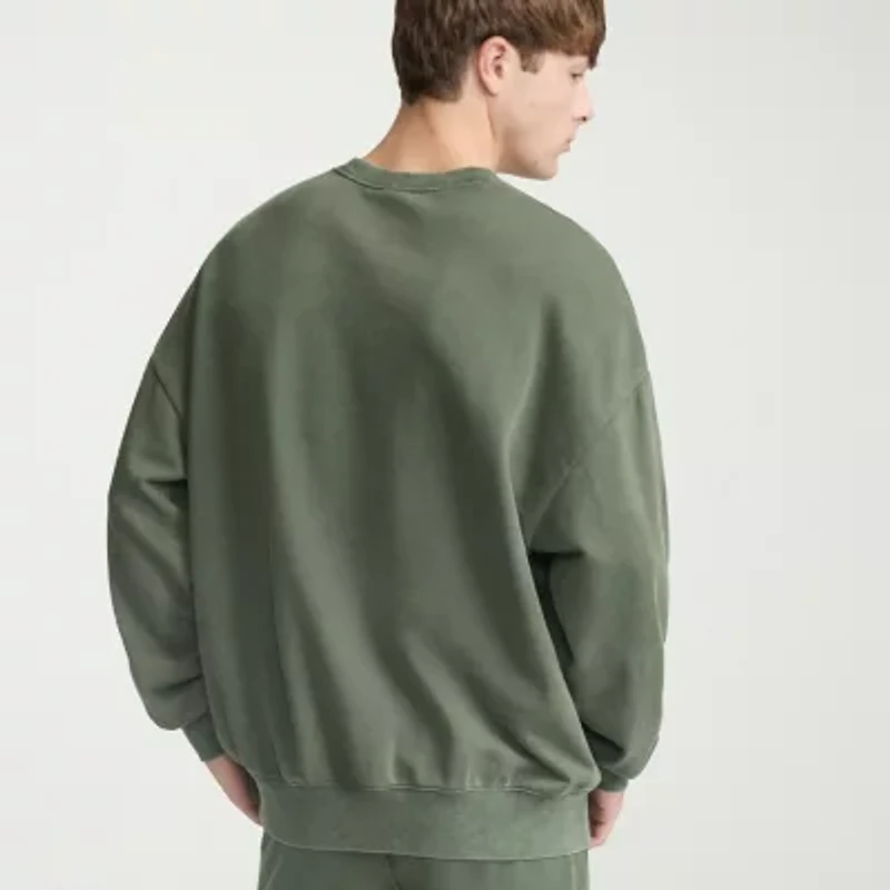 Champion French Terry Mens Crew Neck Long Sleeve Sweatshirt