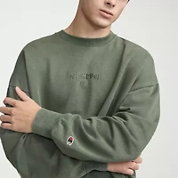 Champion French Terry Mens Crew Neck Long Sleeve Sweatshirt