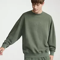 Champion French Terry Mens Crew Neck Long Sleeve Sweatshirt