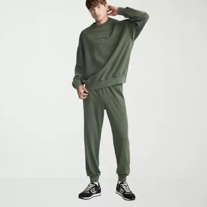 Champion French Terry Mens Crew Neck Long Sleeve Sweatshirt