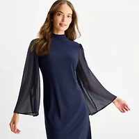MSK Womens 3/4 Sleeve Shift Dress
