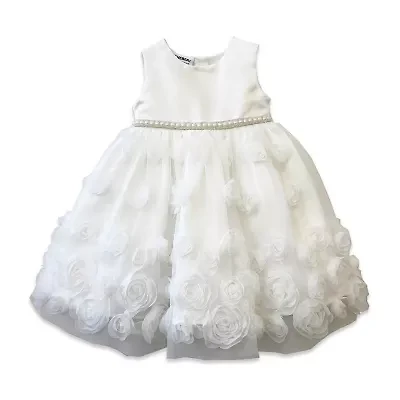Blueberi Boulevard Toddler Girls Embellished Sleeveless A-Line Dress