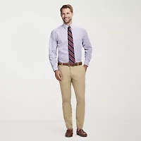 IZOD All Over Stretch Mens Regular Fit Easy Care Wrinkle Free Long Sleeve Dress Shirt