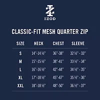 IZOD Hydrashield Mens Long Sleeve Active Quarter-Zip Pullover