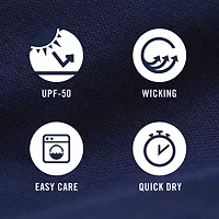 IZOD Hydrashield Mens Long Sleeve Active Quarter-Zip Pullover