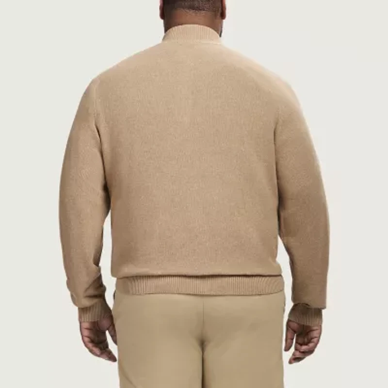 IZOD Honeycomb Big and Tall Mens Long Sleeve Pullover Sweater
