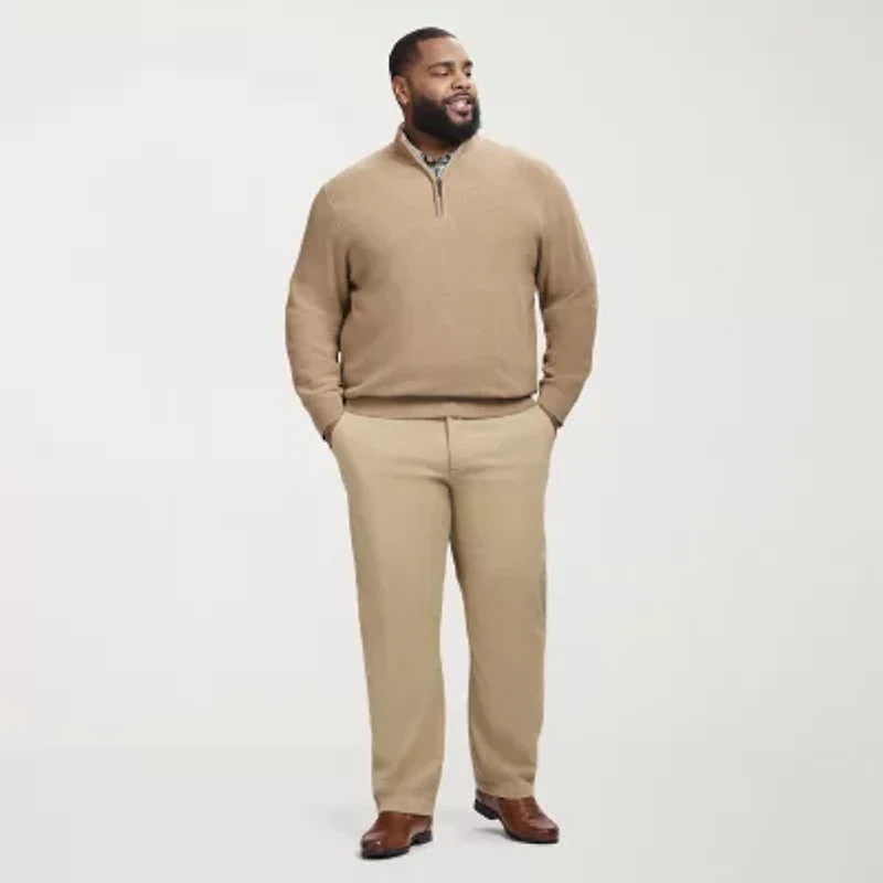 IZOD Honeycomb Big and Tall Mens Long Sleeve Pullover Sweater