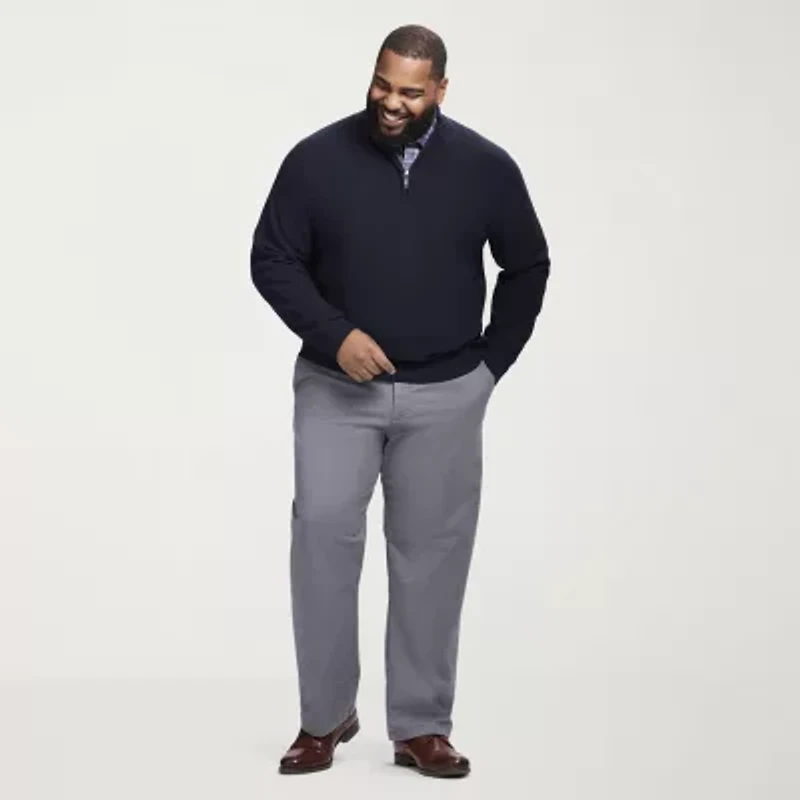 IZOD Honeycomb Big and Tall Mens Long Sleeve Pullover Sweater