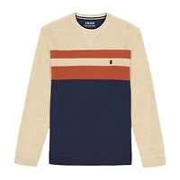 IZOD Advantage Performance Colorblock Mens Crew Neck Long Sleeve Big and Tall Sweatshirt