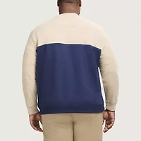 IZOD Advantage Performance Colorblock Mens Crew Neck Long Sleeve Big and Tall Sweatshirt