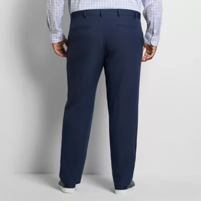 Van Heusen Everyday Defense Mens Straight Fit Big and Tall Dress Flat Front Pant