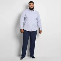 Van Heusen Everyday Defense Mens Straight Fit Big and Tall Dress Flat Front Pant