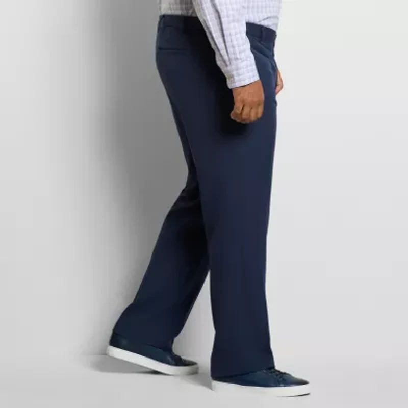 Van Heusen Everyday Defense Mens Straight Fit Big and Tall Dress Flat Front Pant