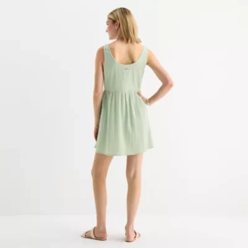 Hurley Womens Sleeveless Juniors Fit + Flare Dress