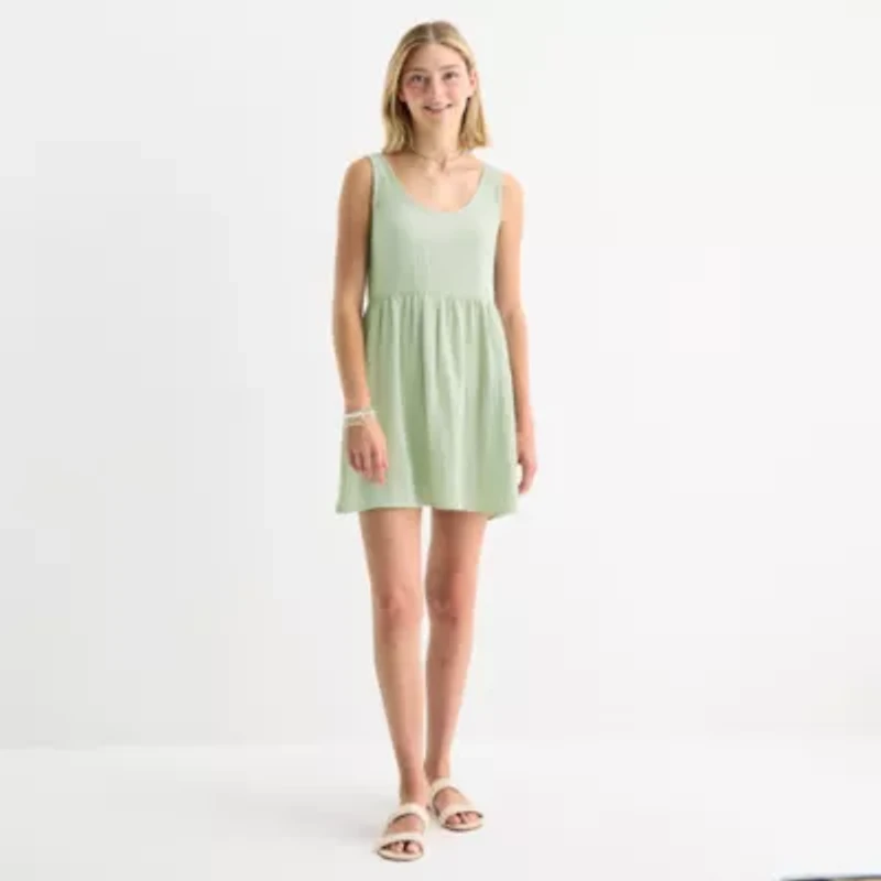 Hurley Womens Sleeveless Juniors Fit + Flare Dress