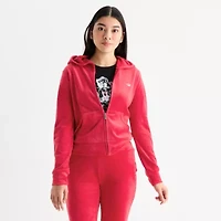 Juicy By Couture Womens Hooded Lightweight Juniors Track Jacket