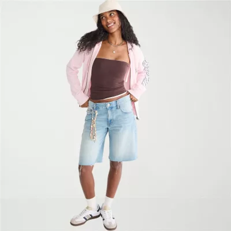 AEROPOSTALE Womens Long Sleeve Fleece Zipper Hoodie