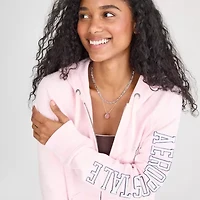 AEROPOSTALE Womens Long Sleeve Fleece Zipper Hoodie