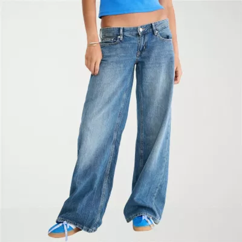 AEROPOSTALE Womens Juniors Low Rise Loose Fit Jean
