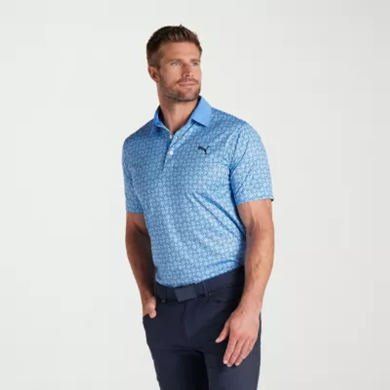 PUMA Mens Regular Fit Short Sleeve Polo Shirt