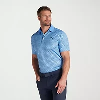 PUMA Mens Regular Fit Short Sleeve Polo Shirt