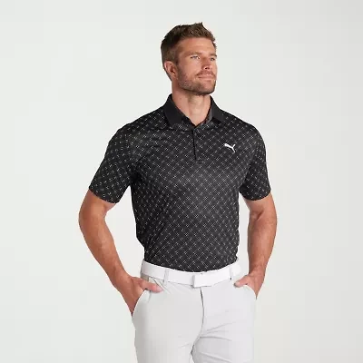 PUMA Mens Regular Fit Short Sleeve Polo Shirt