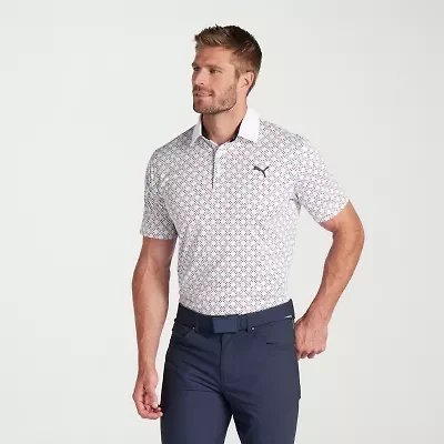 PUMA Mens Regular Fit Short Sleeve Polo Shirt
