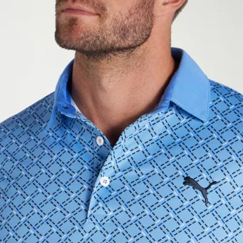PUMA Mens Regular Fit Short Sleeve Polo Shirt