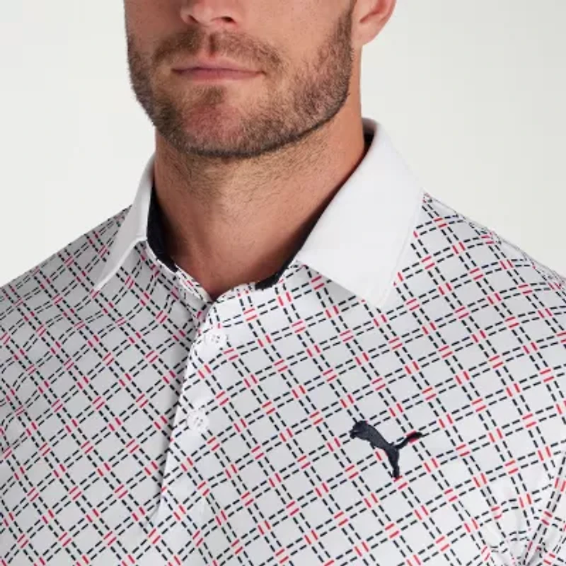 PUMA Mens Regular Fit Short Sleeve Polo Shirt