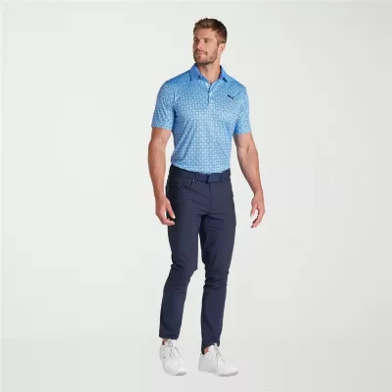 PUMA Mens Regular Fit Short Sleeve Polo Shirt