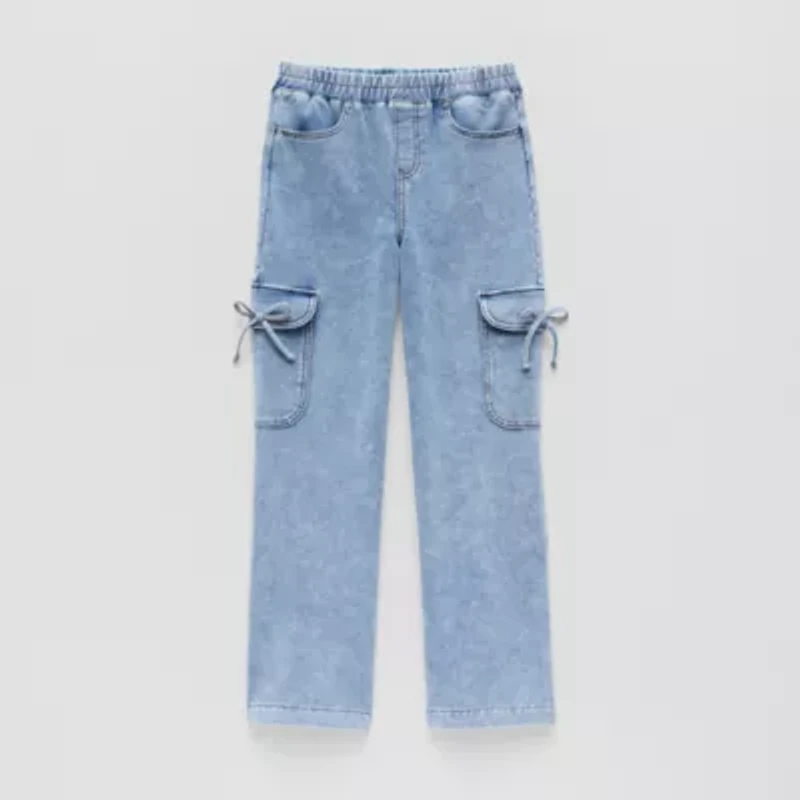 Vanilla Star Big Kid Girls Wide Leg Cargo Pant