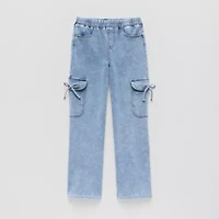 Vanilla Star Big Kid Girls Wide Leg Cargo Pant
