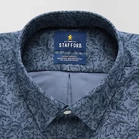 Stafford Advanced Performance Sweat Repel Mens Classic Fit Long Sleeve Dress Shirt