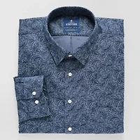 Stafford Advanced Performance Sweat Repel Mens Classic Fit Long Sleeve Dress Shirt