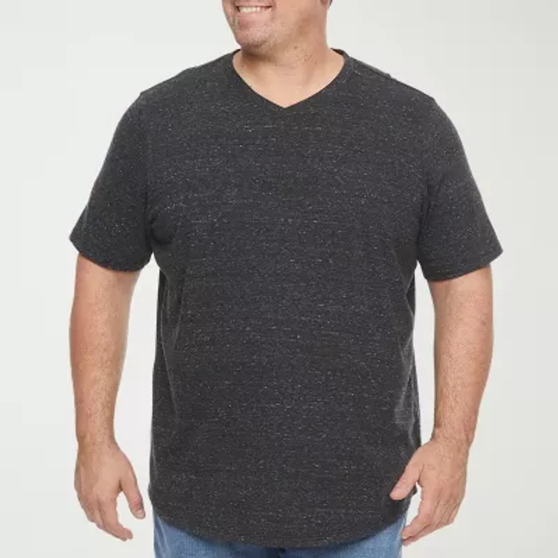 mutual weave Mens V Neck Short Sleeve Big and Tall T-Shirt