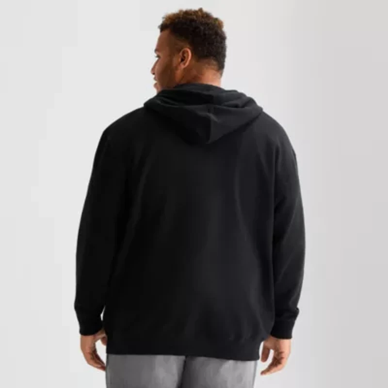 U.S. Polo Assn. Mens Long Sleeve Embroidered Zipper Big and Tall Hoodie