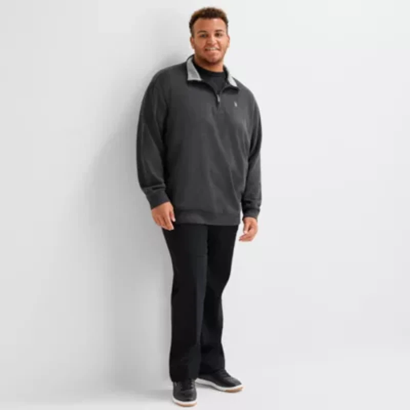U.S. Polo Assn. Big and Tall Mens Mock Neck Long Sleeve Pullover Sweater