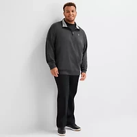 U.S. Polo Assn. Big and Tall Mens Mock Neck Long Sleeve Pullover Sweater