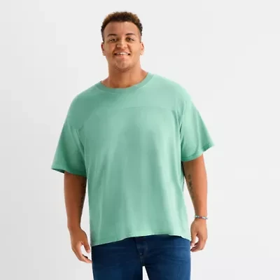 Arizona Mens Crew Neck Short Sleeve Relaxed Fit Big and Tall Graphic T-Shirt
