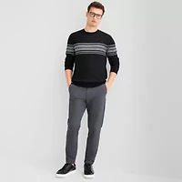 J. Ferrar Mens Crew Neck Long Sleeve Pullover Sweater