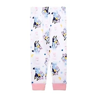 Toddler Girls Bluey Crew Neck Long Sleeve 4-pc. Pajama Sets